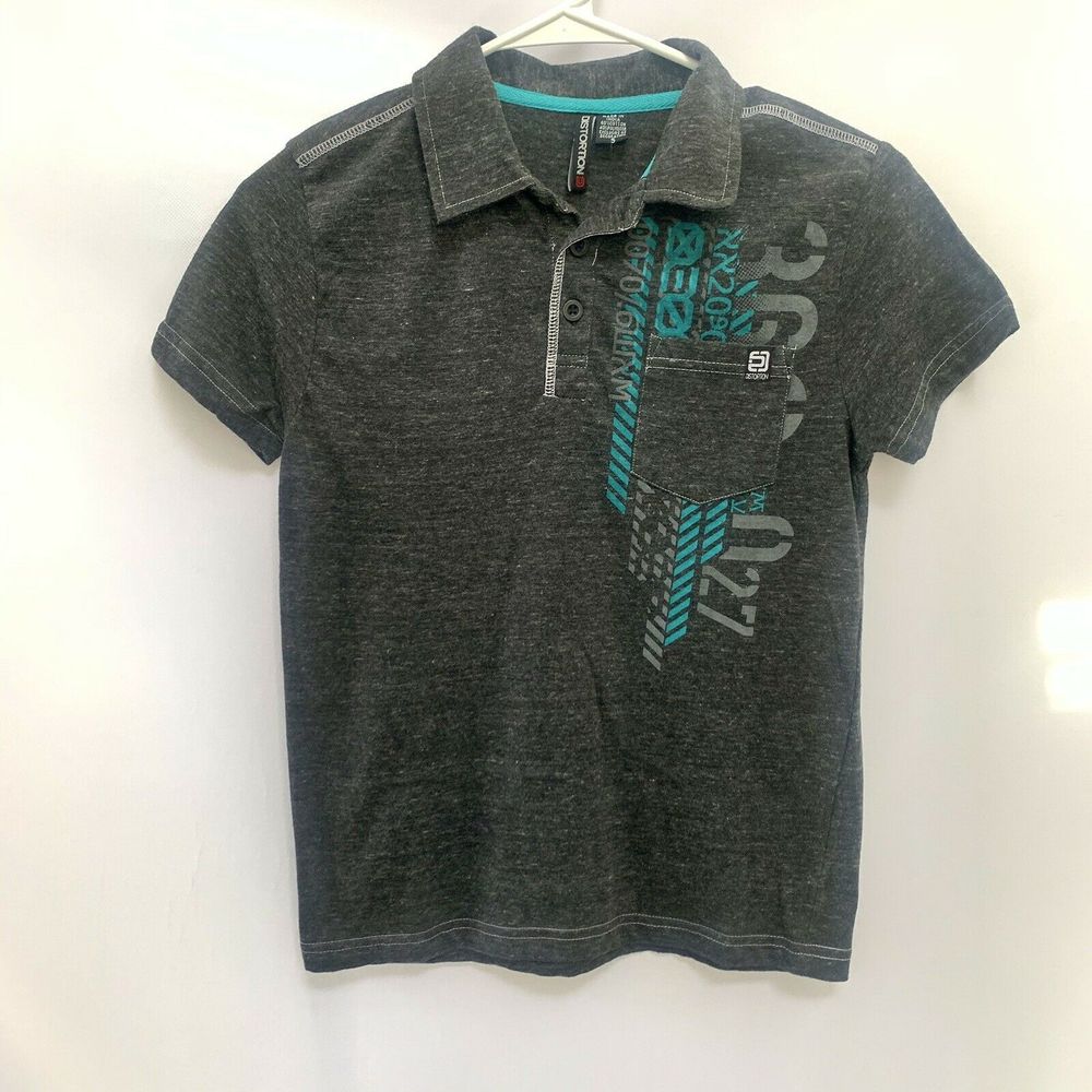 Distortion Boys Collared Shirt, Size Small